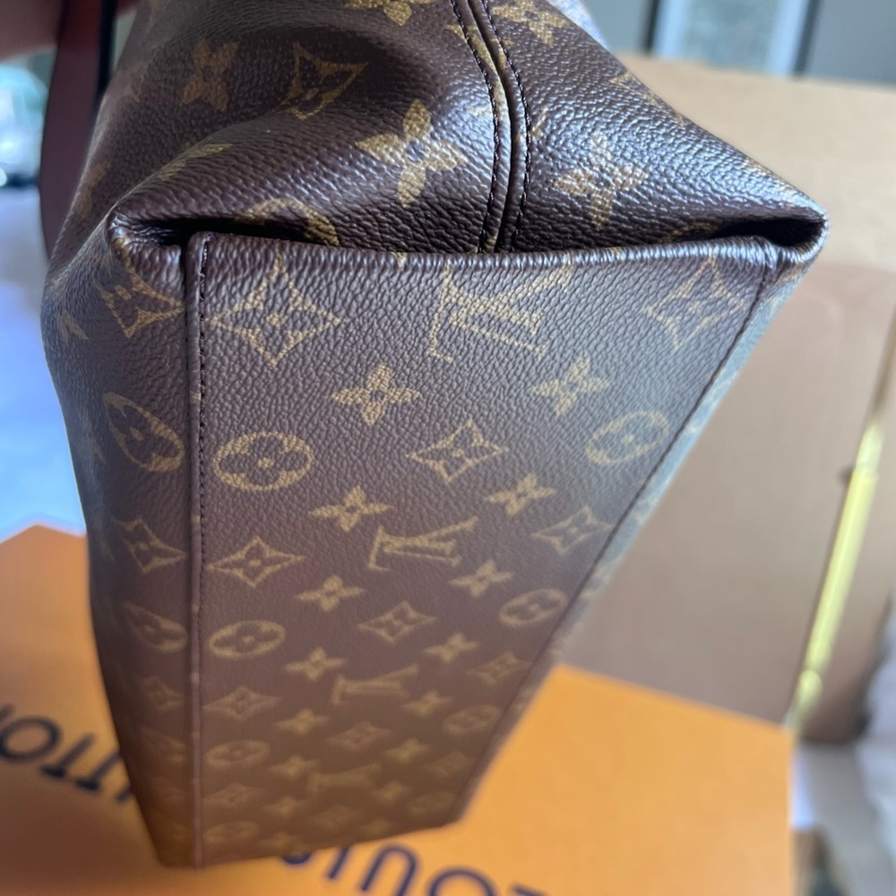 Louis Vuitton GM TUILERIES BESACE HOBO Monogram Camel Leather Shoulder Tote Bag - Picture 10 of 14